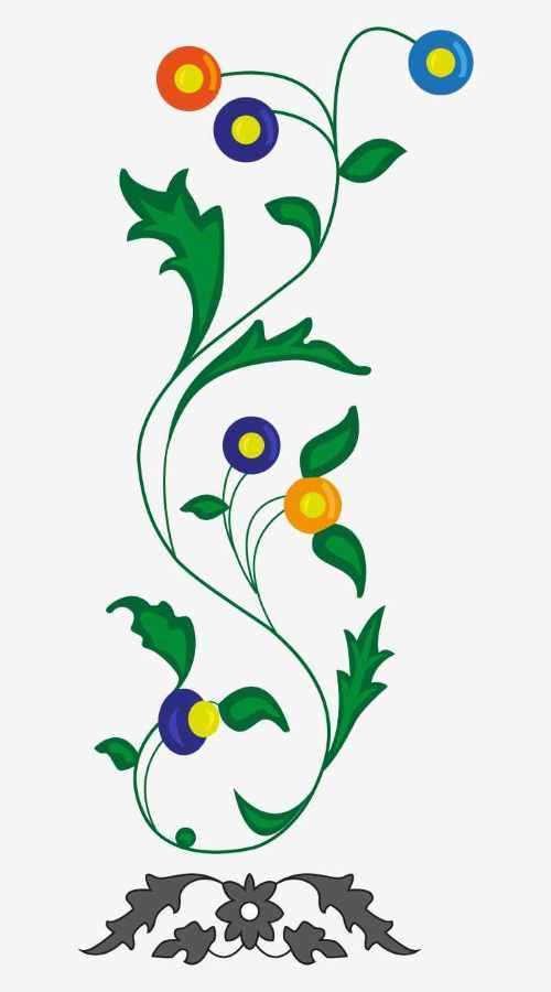 وکتور و پترن گل فانتزی